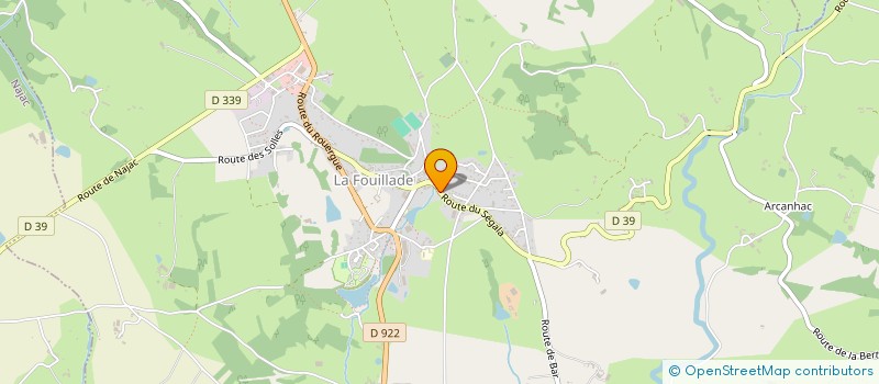 localisation de l'entreprise MADAME OLIVIA POOK  LA FOUILLADE