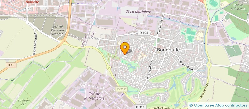 localisation de l'entreprise MADAME OLIVIA RAIMUNDO à BONDOUFLE