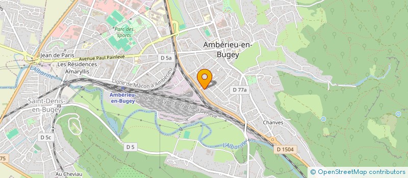 localisation de l'entreprise MADAME OLIVIA ROUSSET à AMBERIEU-EN-BUGEY