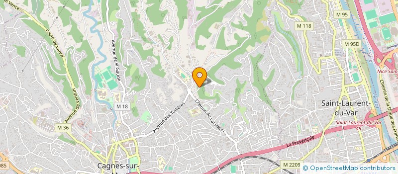 localisation de l'entreprise MADAME OLIVIA SALGI à CAGNES-SUR-MER