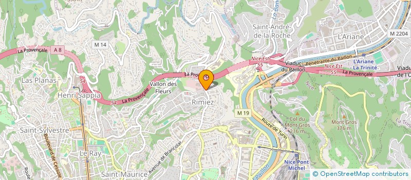 localisation de l'entreprise MADAME OLIVIA SAYAD  NICE