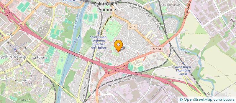 localisation de l'entreprise MADAME OLIVIA STERLING à SAINT-OUEN-L'AUMONE
