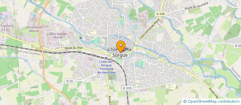localisation de l'entreprise MADAME OLIVIA TRAVERSAC à L'ISLE-SUR-LA-SORGUE