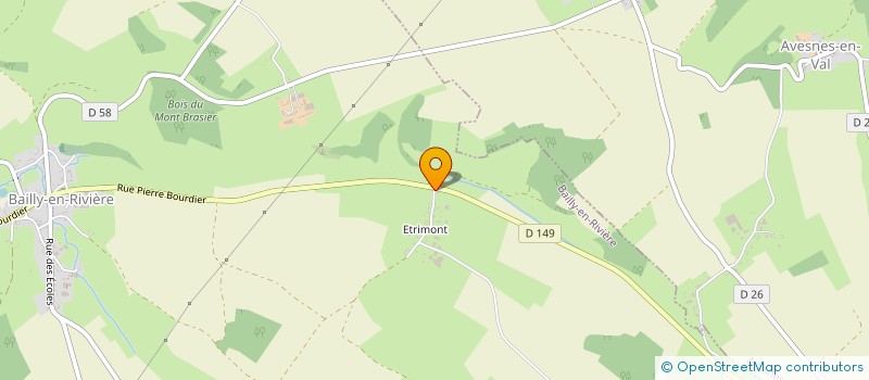 localisation de l'entreprise MADAME OLIVIA VACANDARE  BAILLY-EN-RIVIERE