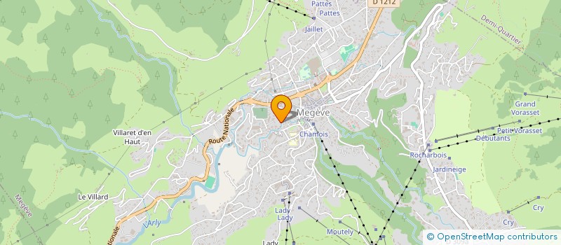 localisation de l'entreprise MADAME OLIVIA VEYRAT  MEGEVE