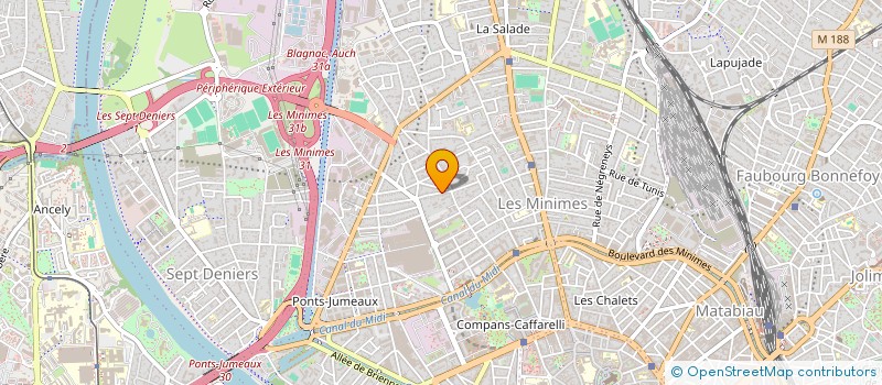 localisation de l'entreprise MADAME OLIVIER MARTEAU  TOULOUSE