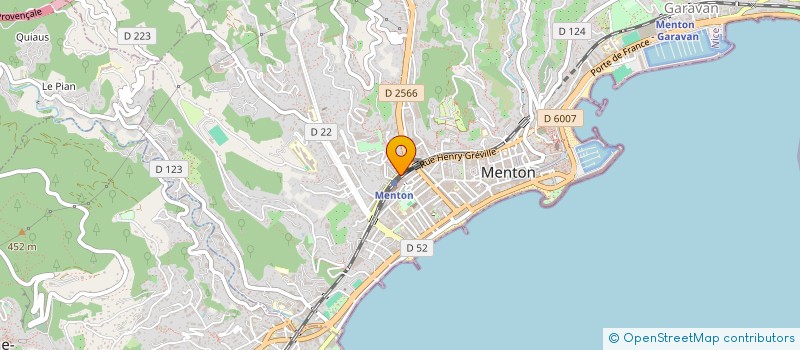 localisation de l'entreprise MADAME OLIVIER SANFILIPPO à MENTON