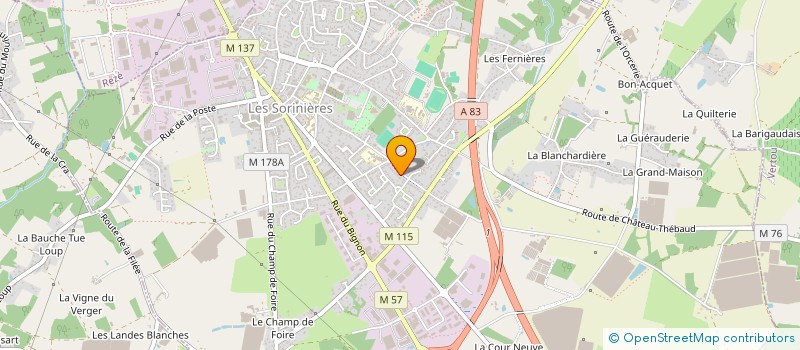 localisation de l'entreprise MADAME OLIVIER SCHWARTZ à LES SORINIERES