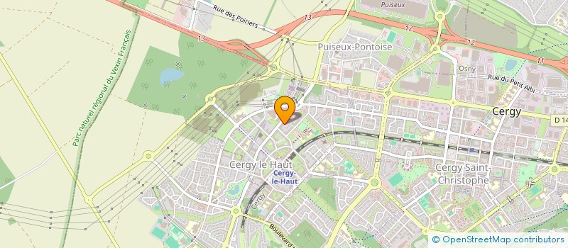 localisation de l'entreprise MADAME OLLOTO GBAYORO  CERGY