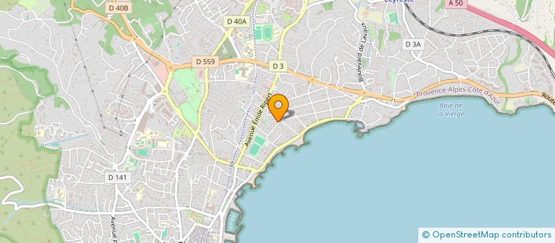localisation de l'entreprise MADAME OLLY NIANG  LA CIOTAT