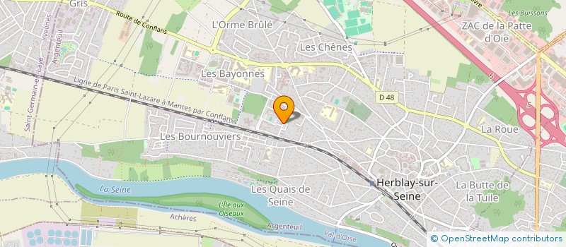 localisation de l'entreprise MADAME OLUEME TAMUANA  HERBLAY-SUR-SEINE