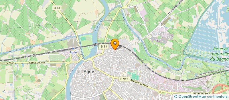 localisation de l'entreprise MADAME OLUFEMI GNAHOUI  AGDE