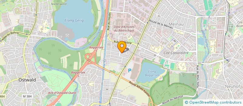 localisation de l'entreprise MADAME OLUWA TEJUMOLA AKERELE  ILLKIRCH-GRAFFENSTADEN