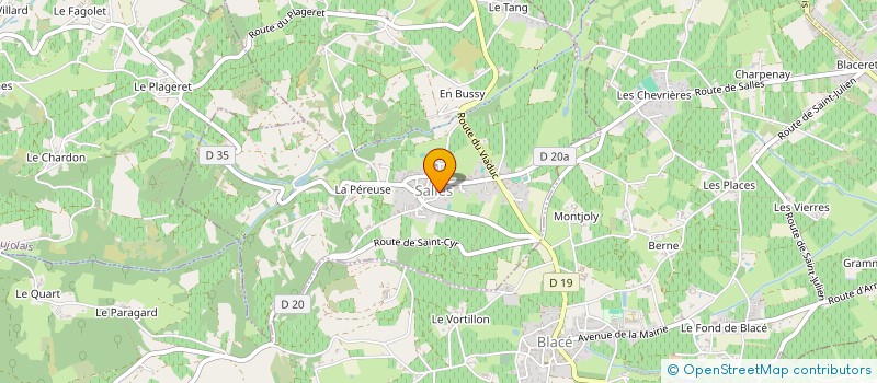 localisation de l'entreprise MADAME OLWEN BELLEE  SALLES-ARBUISSONNAS-EN-BEAUJOLAIS