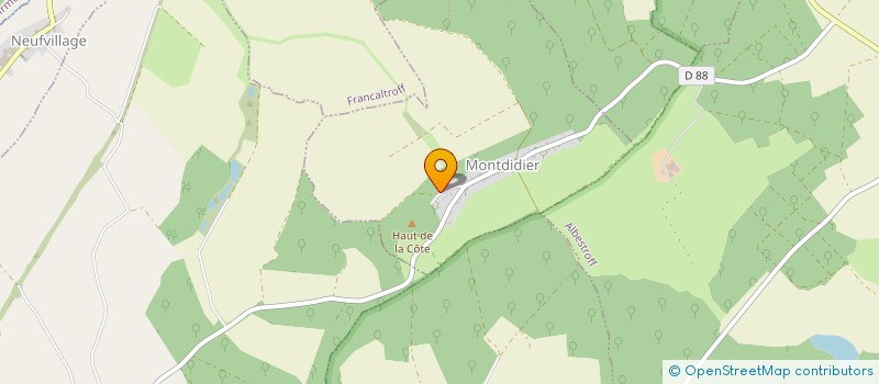 localisation de l'entreprise MADAME OLYANNE MAJCHRZAK  MONTDIDIER