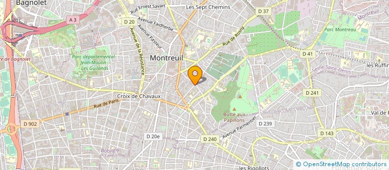 localisation de l'entreprise MADAME OLYMPE BOYER  MONTREUIL