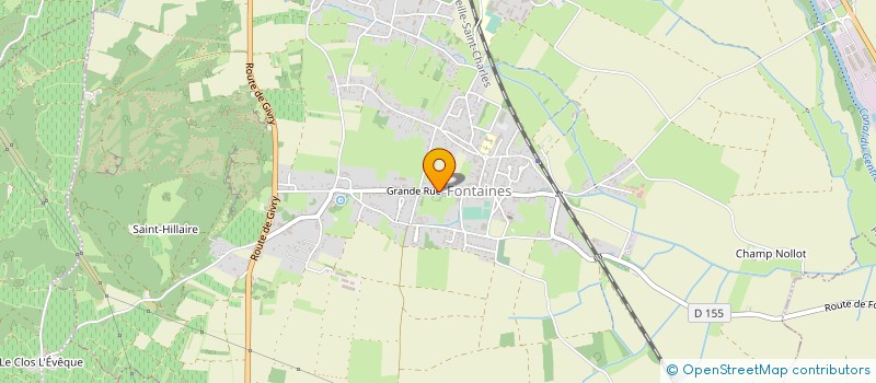 localisation de l'entreprise MADAME OLYMPE DEBARNOT  FONTAINES