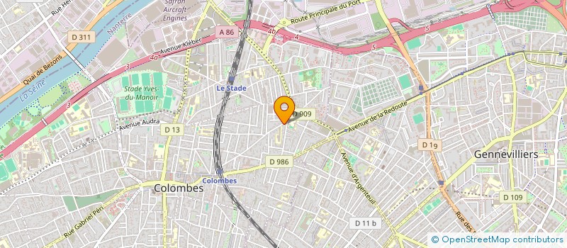 localisation de l'entreprise MADAME OLYMPE JONNIAUX à COLOMBES