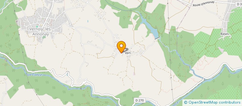 localisation de l'entreprise MADAME OLYMPE LIGIER  VERNOSC-LES-ANNONAY