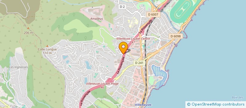 localisation de l'entreprise MADAME OLYMPE MANNEBARTH  VILLENEUVE-LOUBET