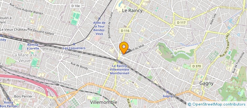 localisation de l'entreprise MADAME OLYMPE MARTIN à LE RAINCY