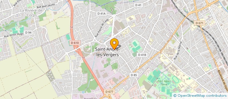 localisation de l'entreprise MADAME OLYMPE PAGLIA à SAINT-ANDRE-LES-VERGERS