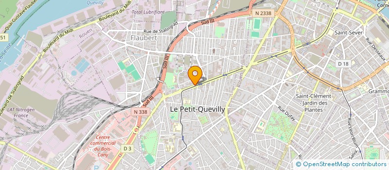 localisation de l'entreprise MADAME OMAYMA BENCHERIF à LE PETIT-QUEVILLY