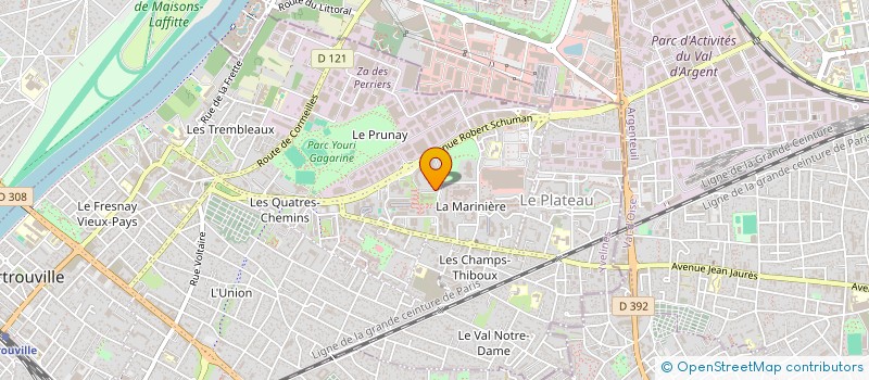 localisation de l'entreprise MADAME OMBELIE TINA  SARTROUVILLE