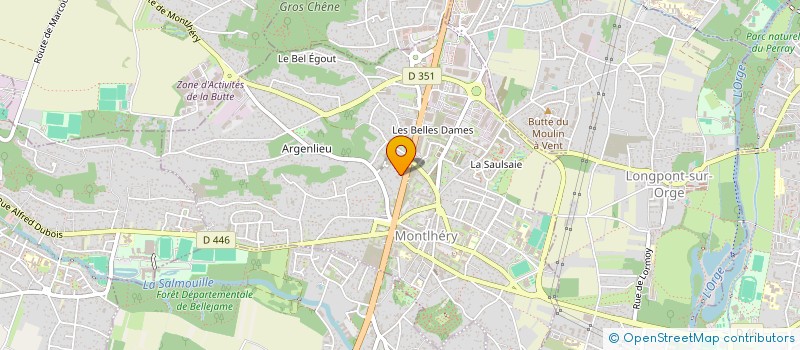 localisation de l'entreprise MADAME OMBELINE AUGER  MONTLHERY