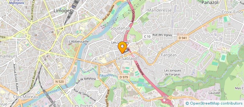 localisation de l'entreprise MADAME OMBELINE DOS REIS à LIMOGES