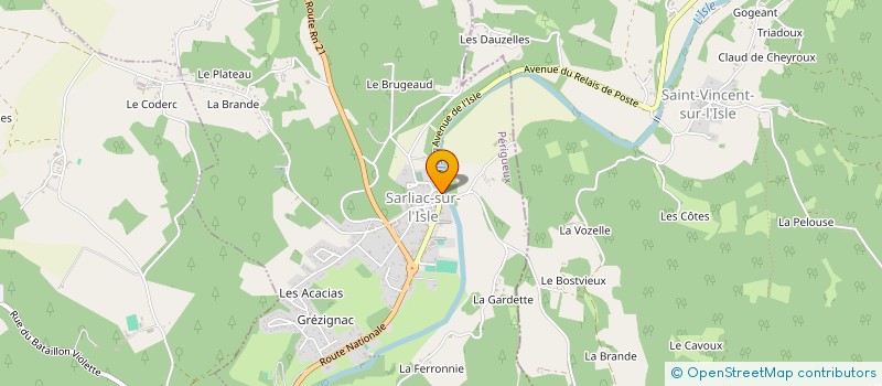 localisation de l'entreprise MADAME OMBELINE DUBUISSON  SARLIAC-SUR-L'ISLE