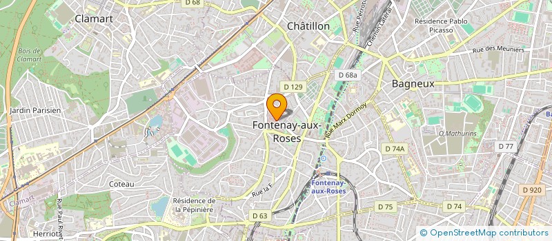 localisation de l'entreprise MADAME OMBELINE GENTY à FONTENAY-AUX-ROSES