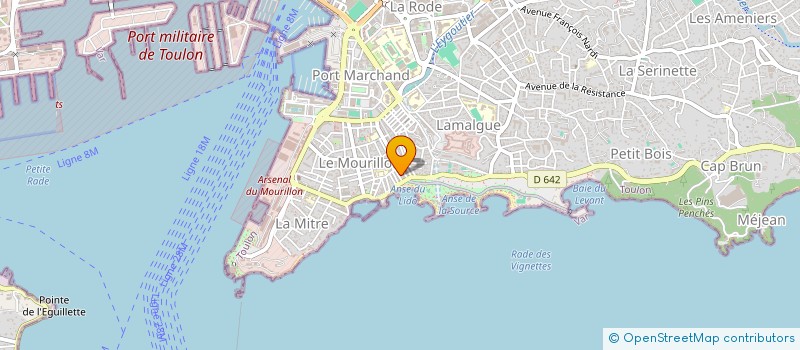 localisation de l'entreprise MADAME OMBELINE KAUFFER  TOULON