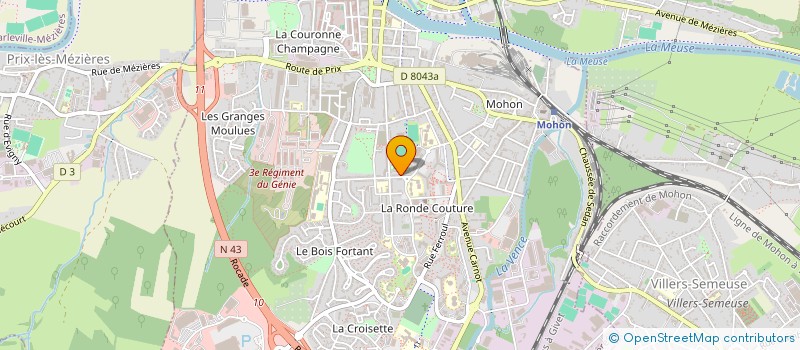 localisation de l'entreprise MADAME OMBELINE PERNELET  CHARLEVILLE-MEZIERES