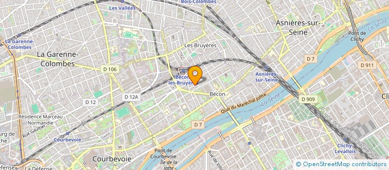 localisation de l'entreprise MADAME OMBELINE PETIT à COURBEVOIE