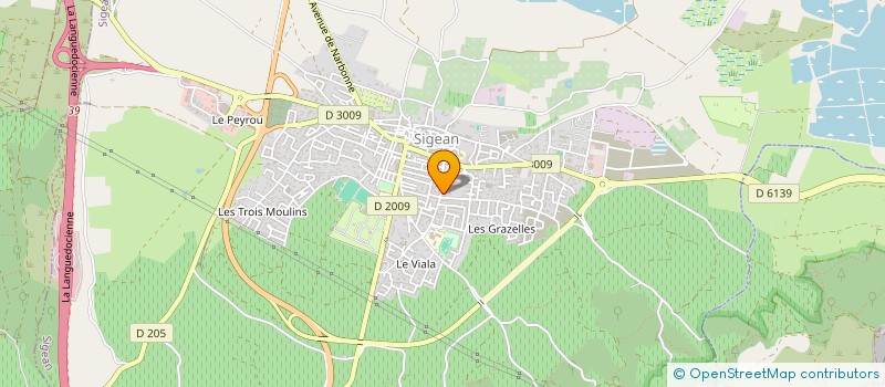 localisation de l'entreprise MADAME OMBELINE POUDOU  SIGEAN