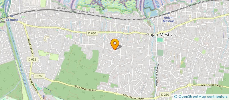 localisation de l'entreprise MADAME OMBELINE POUEYS  GUJAN-MESTRAS