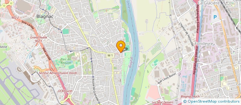 localisation de l'entreprise MADAME OMBELINE SIBUET COMBETTES à BLAGNAC