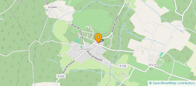 localisation de l'entreprise MADAME OMBLINE OMBLINE DE LA GRANDIERE  CASTETS ET CASTILLON