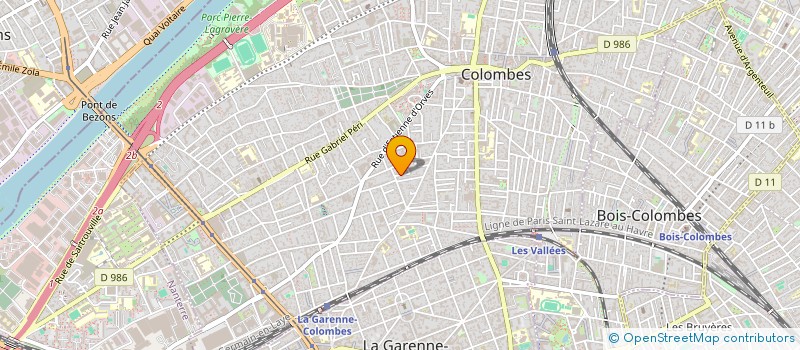 localisation de l'entreprise MADAME OMBLINE POUGIN DE LA MAISONNEUVE à COLOMBES