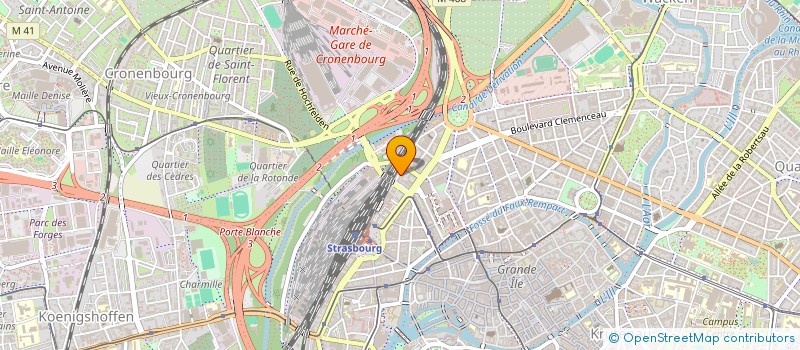 localisation de l'entreprise MADAME OME-L'HID BOURHIM  STRASBOURG