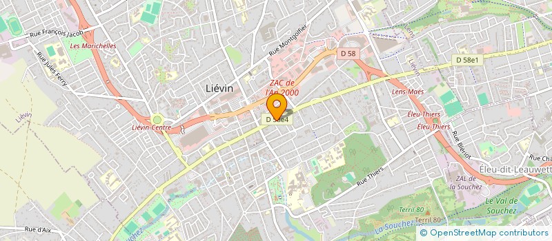 localisation de l'entreprise MADAME OMKALTHOUM CHAREF  LIEVIN