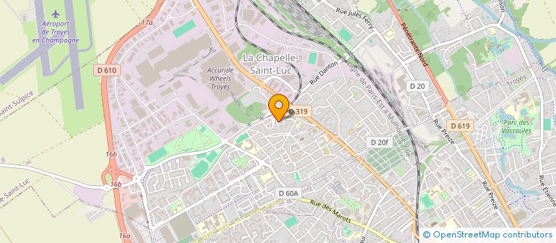 localisation de l'entreprise MADAME OMOSI IKHARO  LA CHAPELLE-SAINT-LUC