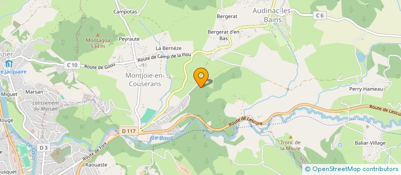 localisation de l'entreprise MADAME ONCHUMA JANTHASAEN à MONTJOIE-EN-COUSERANS
