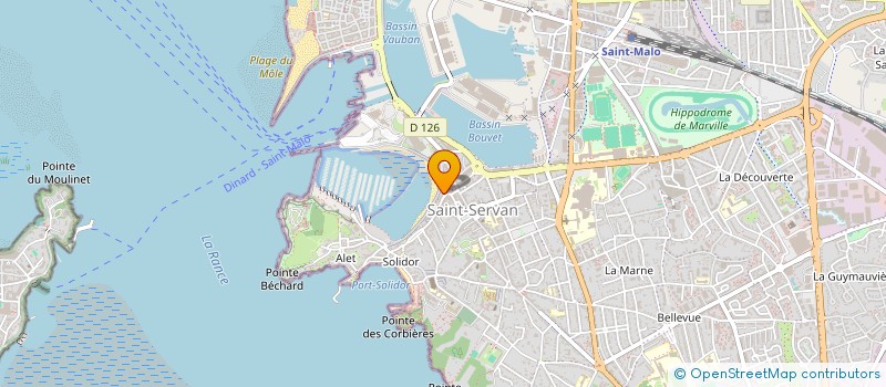 localisation de l'entreprise MADAME ONDINE CORNUBERT  SAINT-MALO