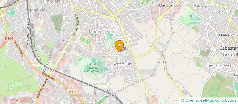 localisation de l'entreprise MADAME ONDINE LESBROUSSARD  PERPIGNAN