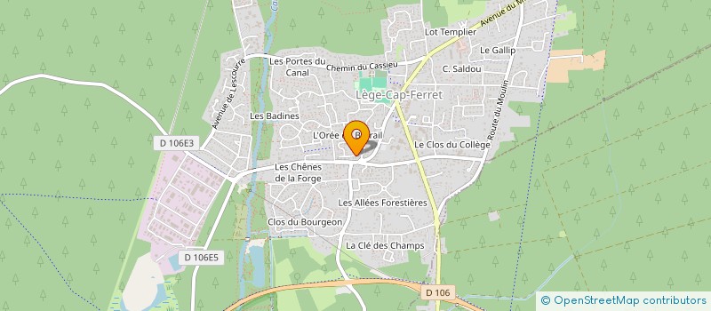 localisation de l'entreprise MADAME ONDINE MAUMUS  LEGE-CAP-FERRET