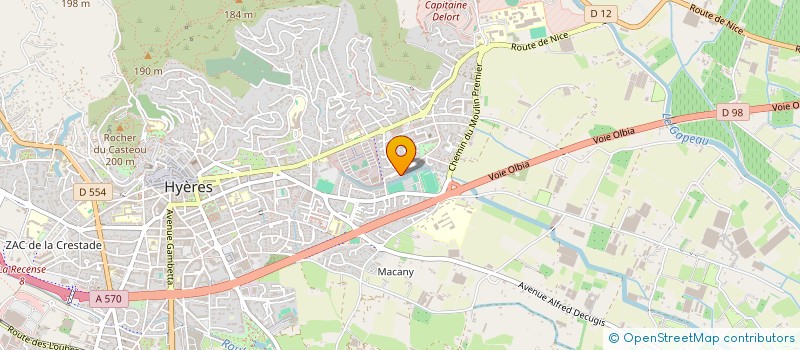 localisation de l'entreprise MADAME ONDINE PRIMERANO à HYERES