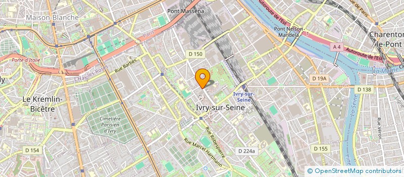 localisation de l'entreprise MADAME ONILDA FERNANDES TAVARES  IVRY SUR SEINE