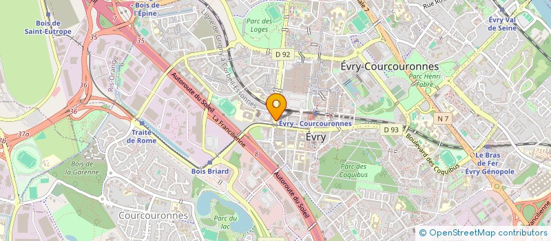 localisation de l'entreprise MADAME ONJANIAINA RABEARIVONY  EVRY-COURCOURONNES